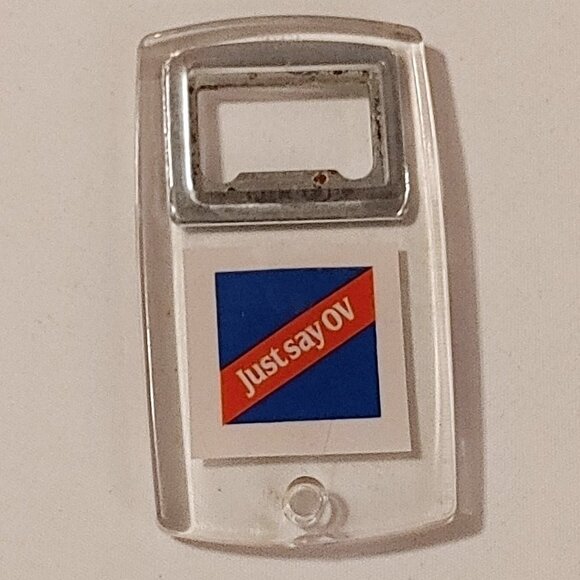 Vintage Old Vienna Lager Beer Bottle Opener Acrylic JUST SAY OV - Picture 3 of 3
